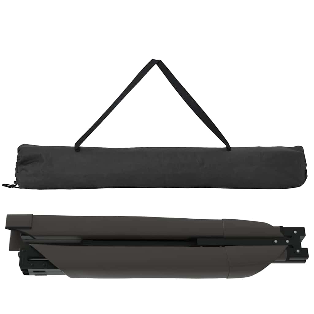 vidaXL Składane Łóżko Kempingowe Czarny 210 x 80 x 46 cm