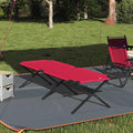 vidaXL Składane Łóżko Kempingowe Czerwony 210 x 80 x 46 cm