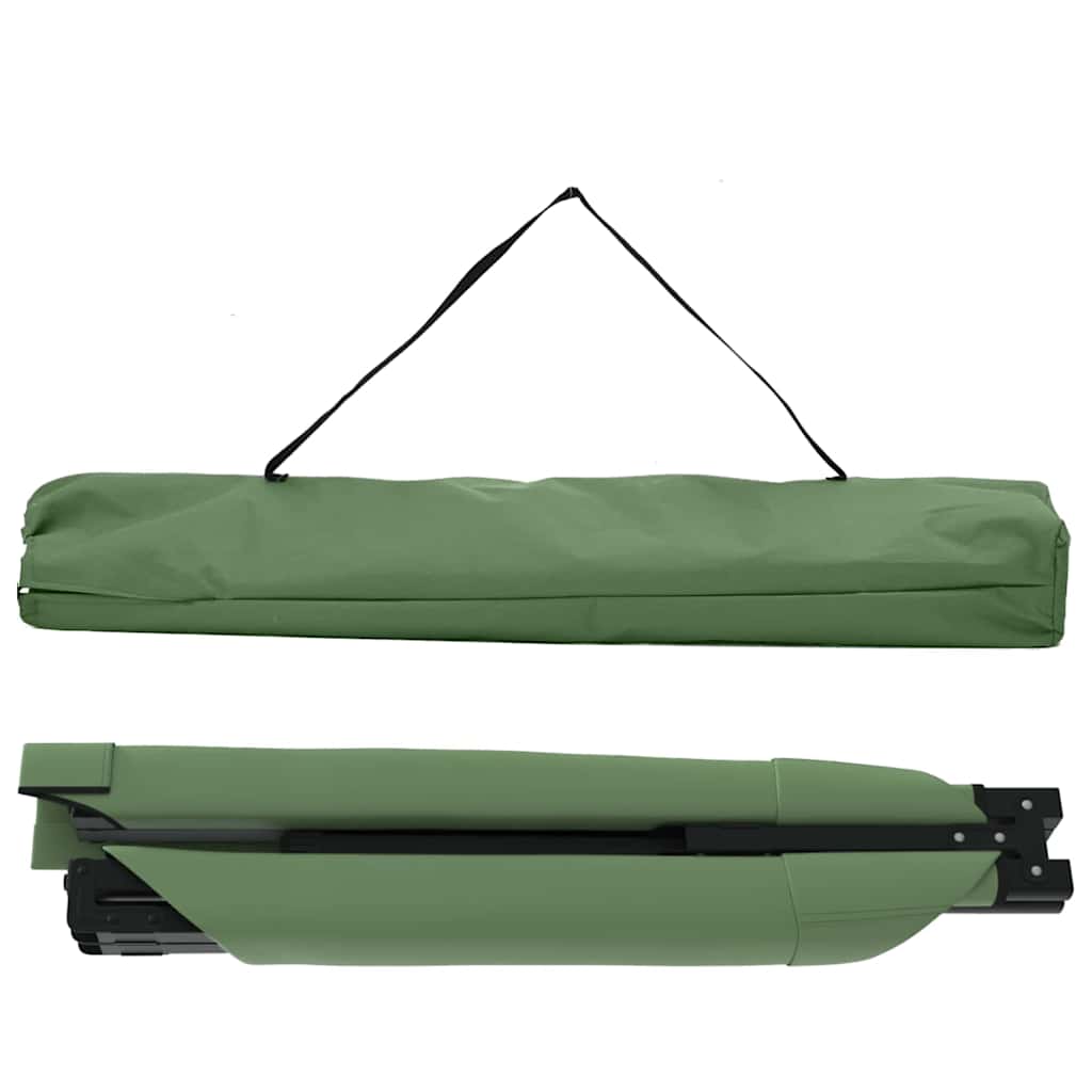 vidaXL Składane Łóżko Kempingowe Zielony 210 x 80 x 46 cm