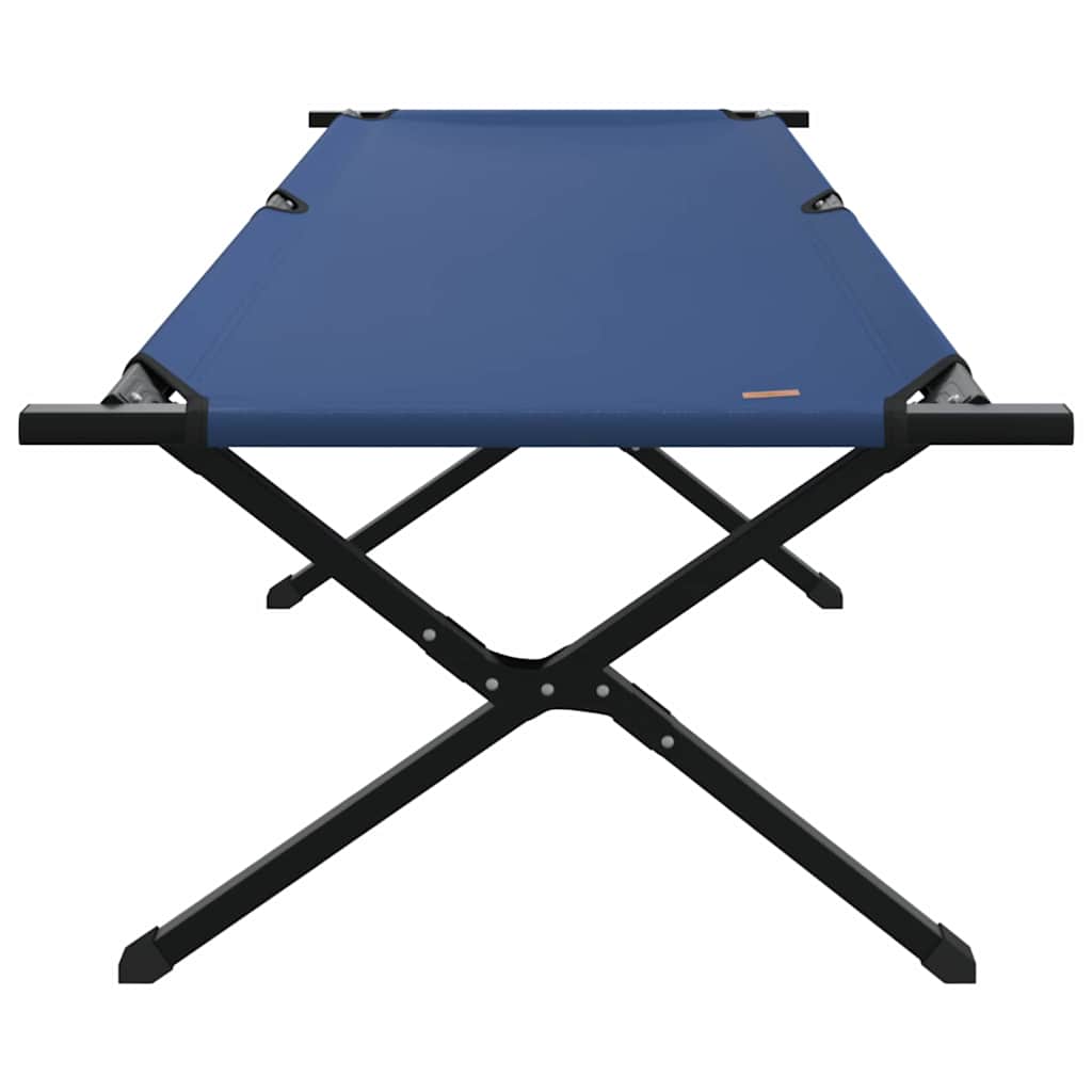 vidaXL Składane Łóżko Kempingowe 2 pcs Niebieski 210 x 80 x 46 cm