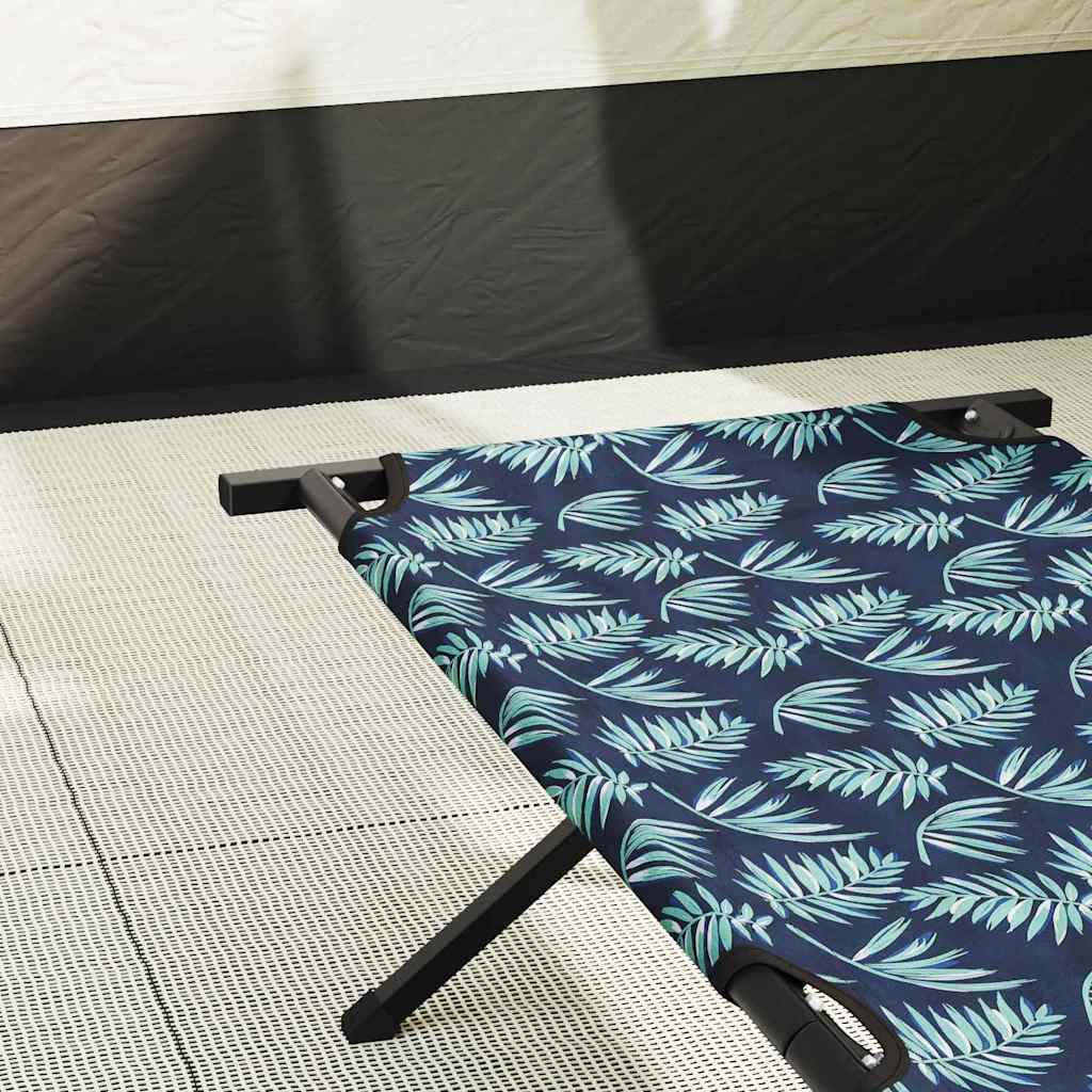 vidaXL Składane Łóżko Kempingowe Liść 2 pcs Las 210 x 80 x 46 cm