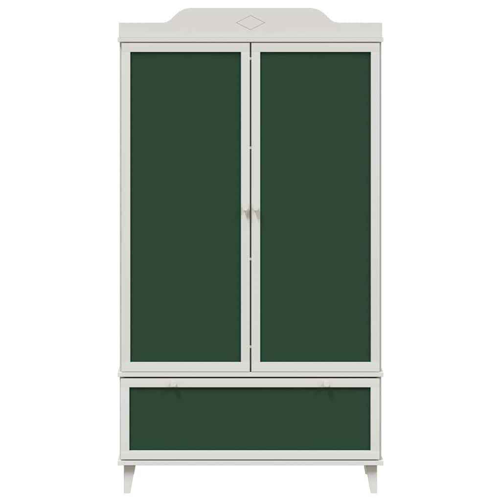 vidaXL Szafa z tablicą z szufladą z półką ROROS Biały 90 x 45 x 165 cm