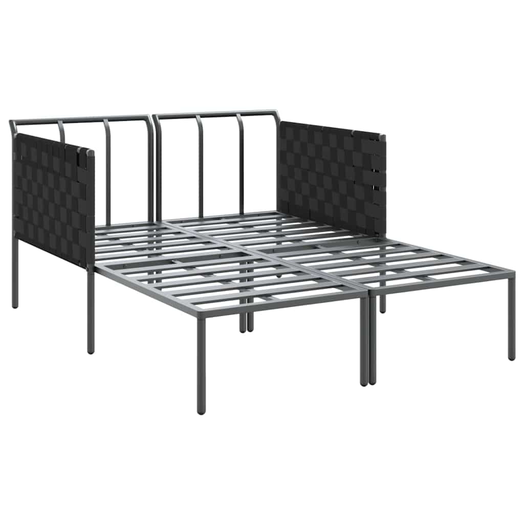 vidaXL Leżak Antracyt 153 x 115 x 69.5 cm Stal malowana proszkowo