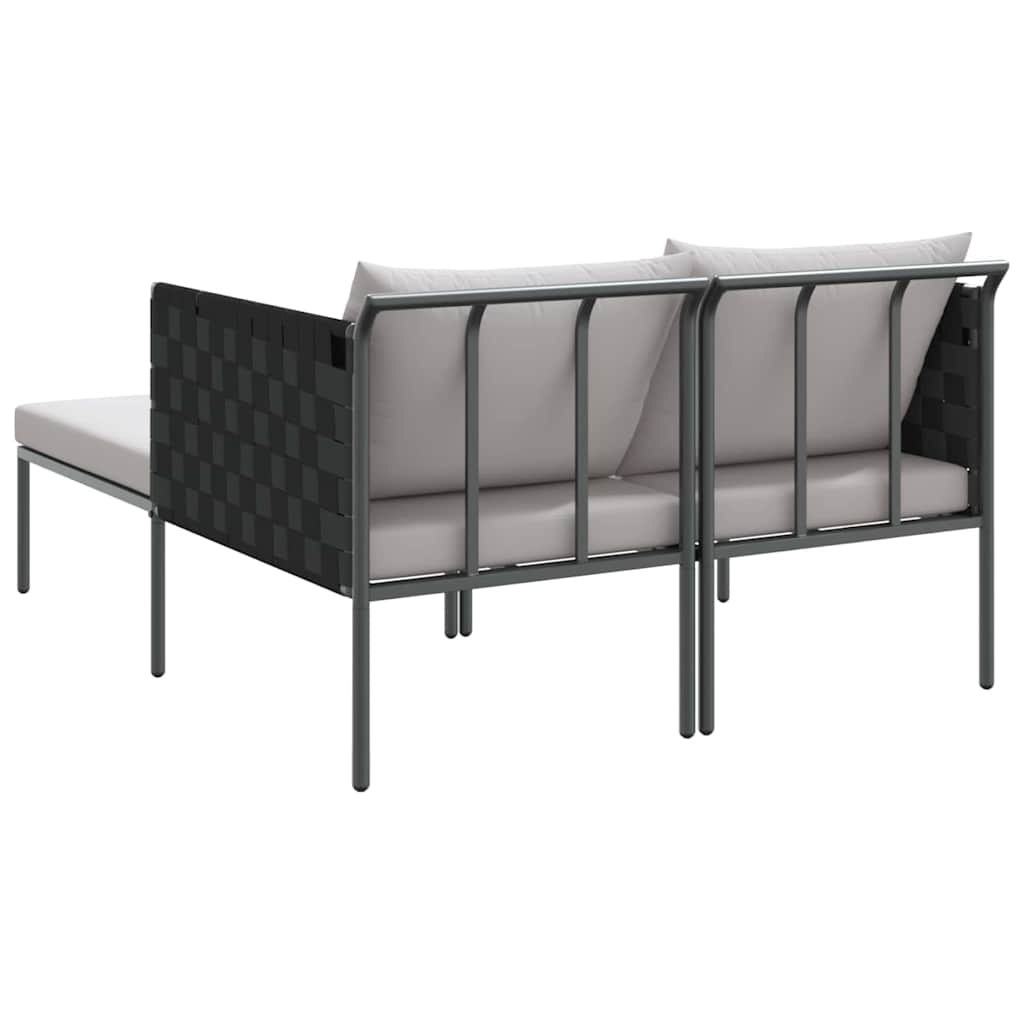 vidaXL Leżak Antracyt 153 x 115 x 69.5 cm Stal malowana proszkowo