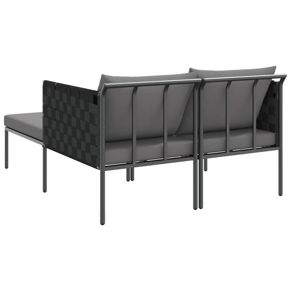 vidaXL Leżak Antracyt 153 x 115 x 69.5 cm Stal malowana proszkowo
