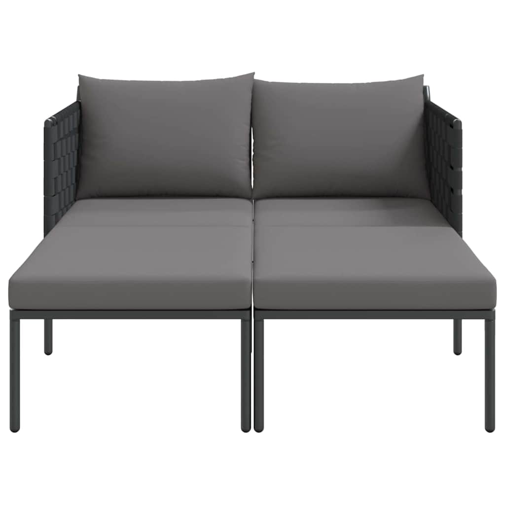 vidaXL Leżak Antracyt 153 x 115 x 69.5 cm Stal malowana proszkowo