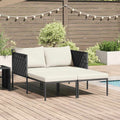 vidaXL Leżak Antracyt 153 x 115 x 69.5 cm Stal malowana proszkowo