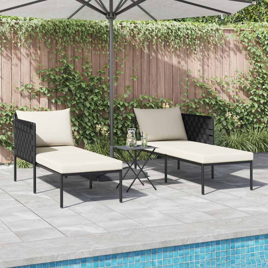 vidaXL Leżak Antracyt 153 x 115 x 69.5 cm Stal malowana proszkowo