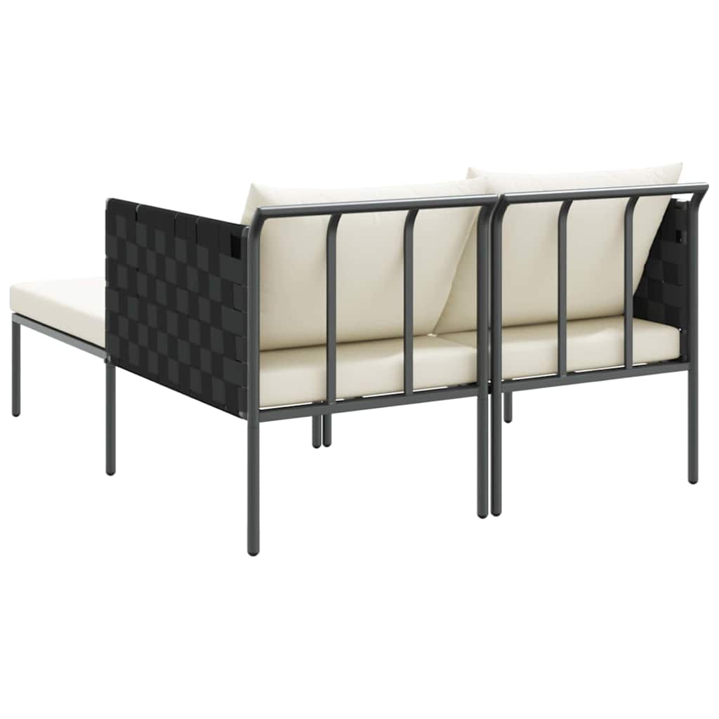 vidaXL Leżak Antracyt 153 x 115 x 69.5 cm Stal malowana proszkowo