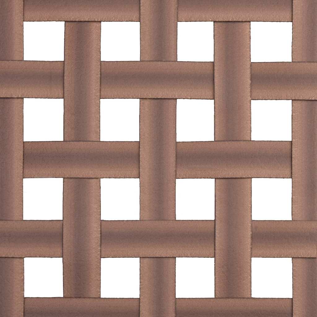 vidaXL Krzesło Ogrodowe 2 pcs Brązowy 78 x 55,5 x 75,5 cm polirattan