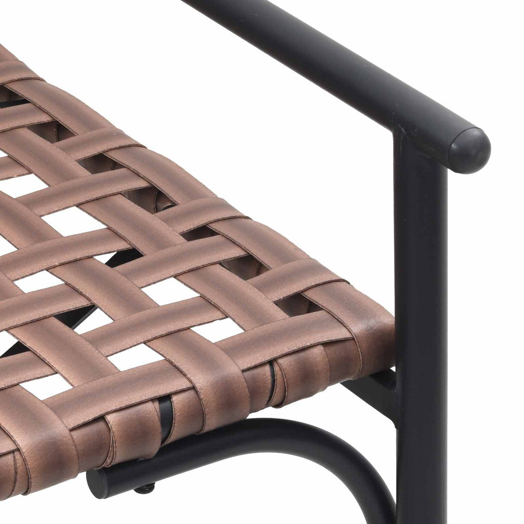 vidaXL Krzesło Ogrodowe Brązowy 110,5 x 79 x 75,5 cm polirattan