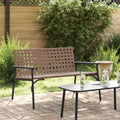 vidaXL Krzesło Ogrodowe Brązowy 110,5 x 79 x 75,5 cm polirattan