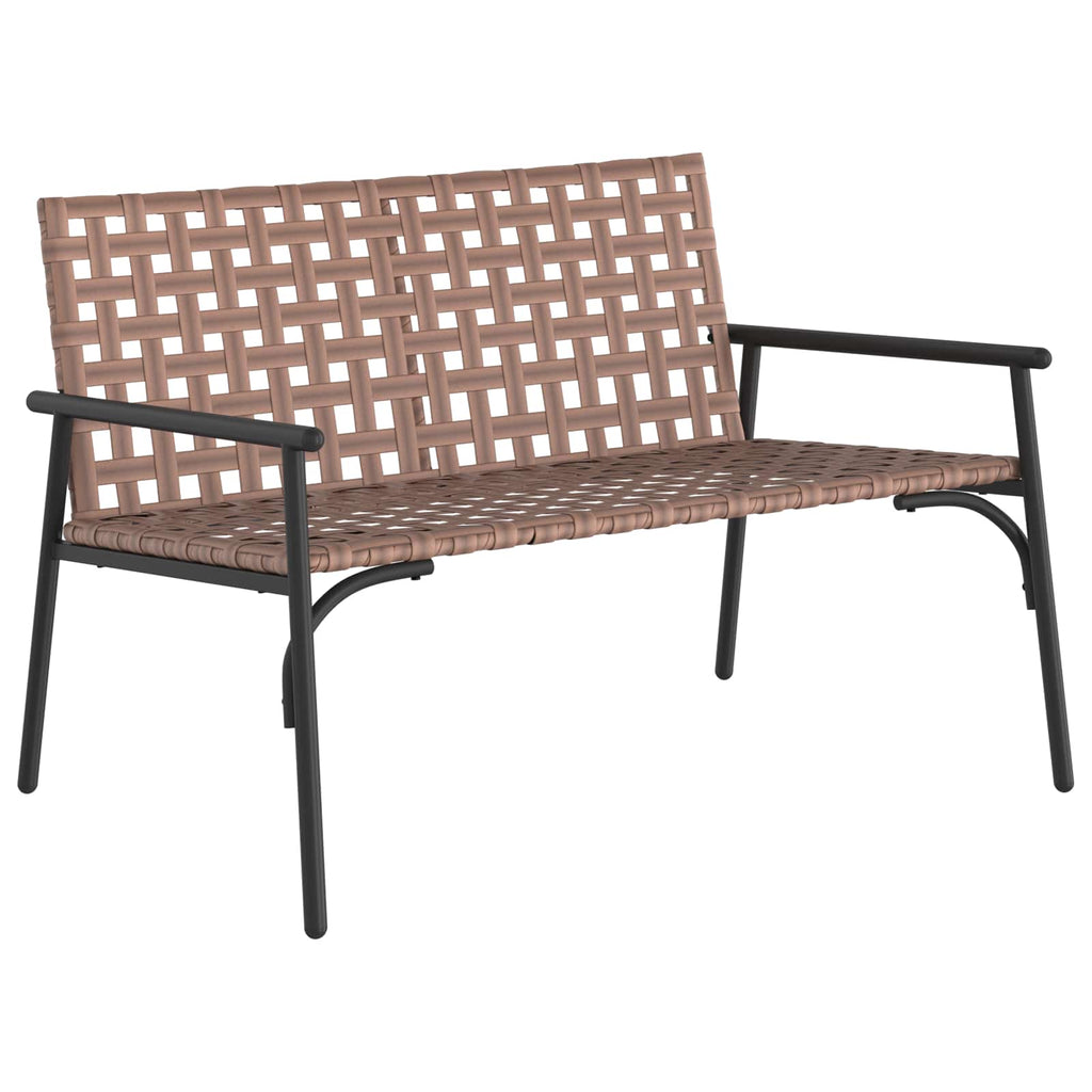 vidaXL Krzesło Ogrodowe Brązowy 110,5 x 79 x 75,5 cm polirattan