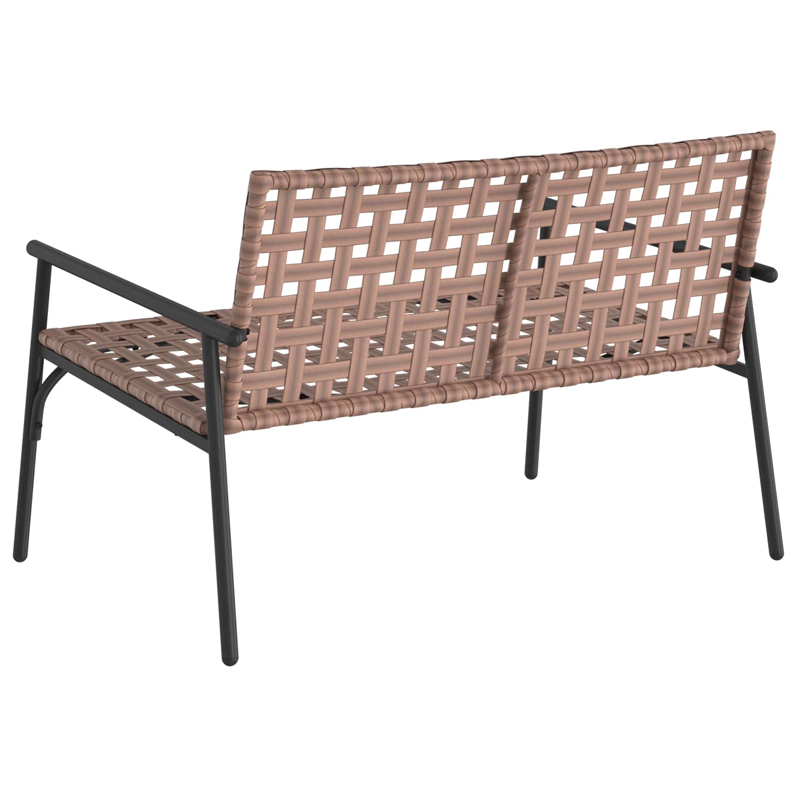 vidaXL Krzesło Ogrodowe Brązowy 110,5 x 79 x 75,5 cm polirattan