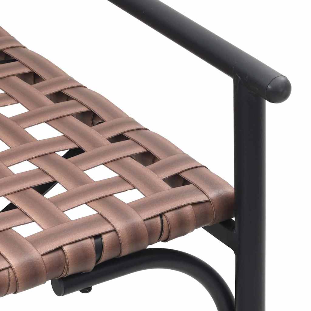 vidaXL Zestaw do jadalni w ogrodzie 4 pcs Brązowy polirattan