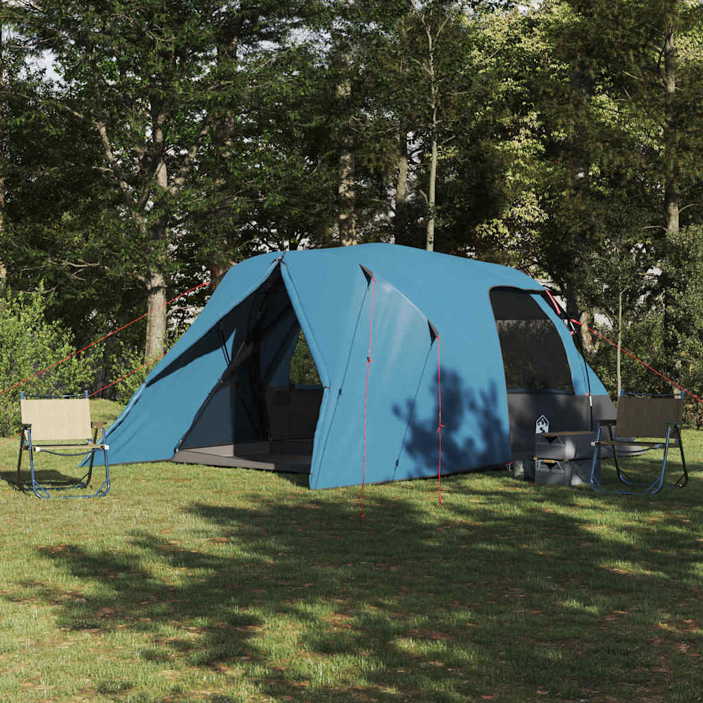 vidaXL Namiot kopułkowy 6-osobowy Niebieski 500 x 314 x 206 cm