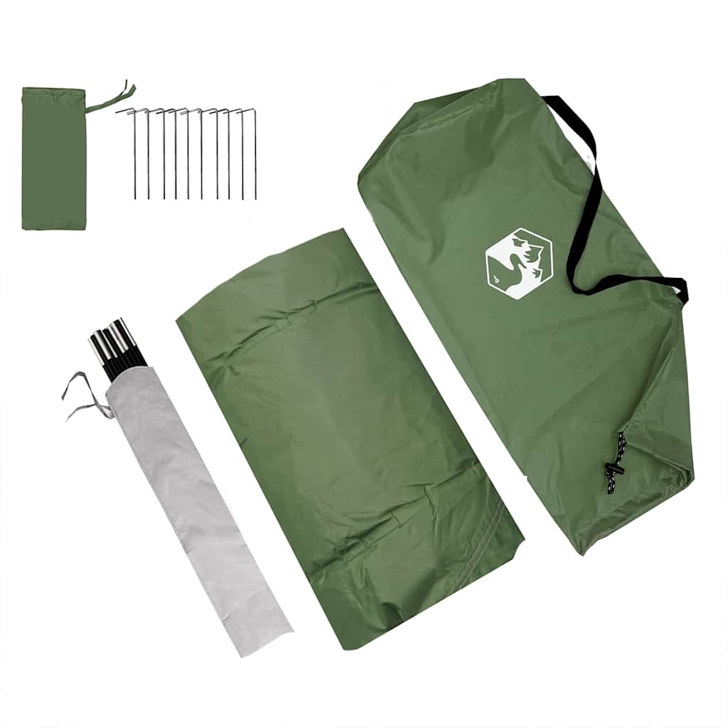 vidaXL Namiot karawana dla 5 osób 5-osobowy 410 x 275 x 245 cm Zielony