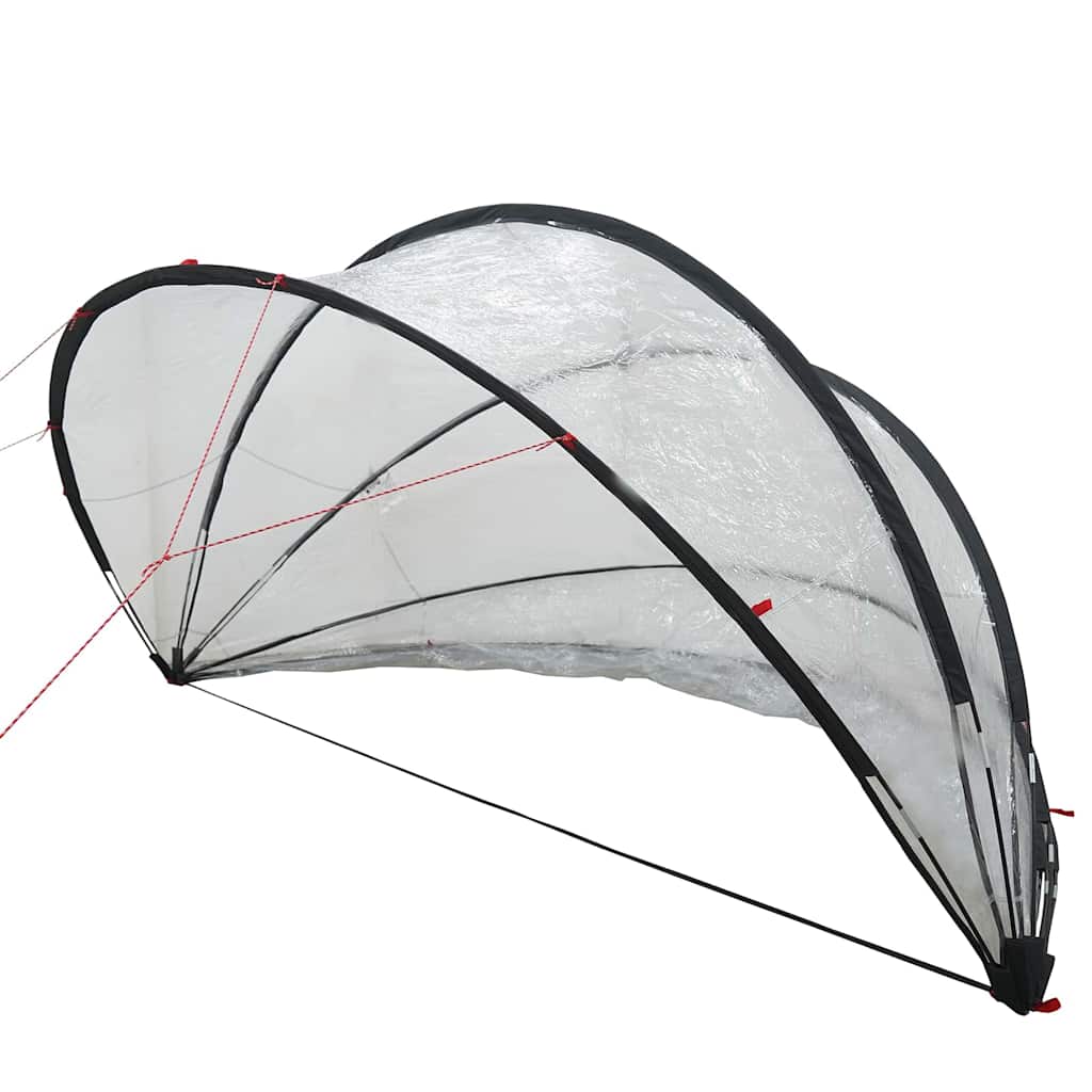 vidaXL Kopuła basenowa 336 x 322 x 160 cm PVC przezroczysty