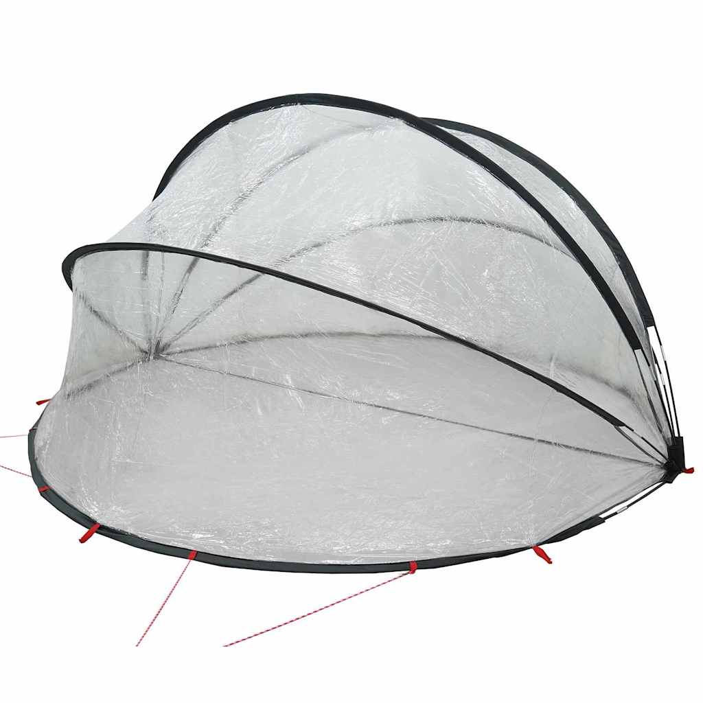vidaXL Kopuła basenowa 336 x 322 x 160 cm PVC przezroczysty