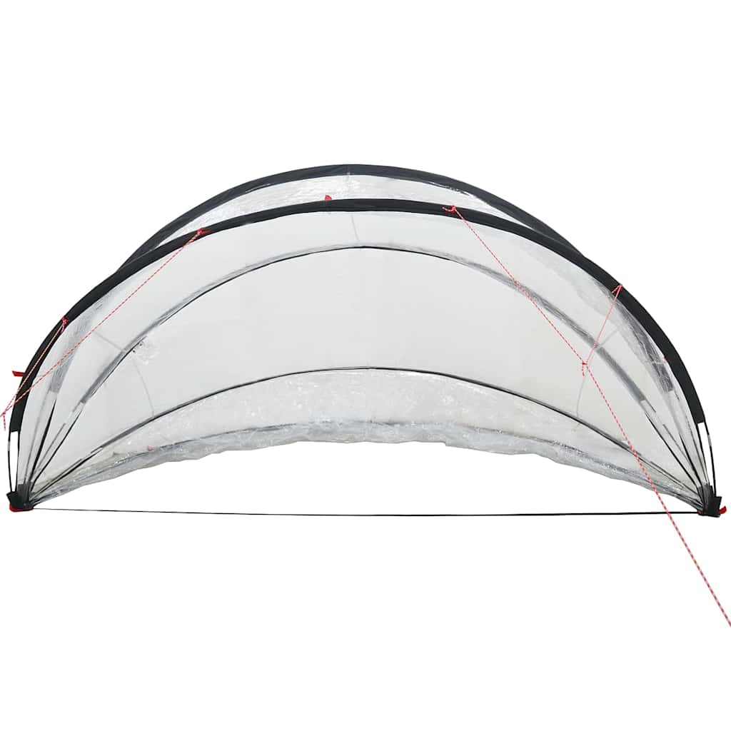 vidaXL Kopuła basenowa 336 x 322 x 160 cm PVC przezroczysty