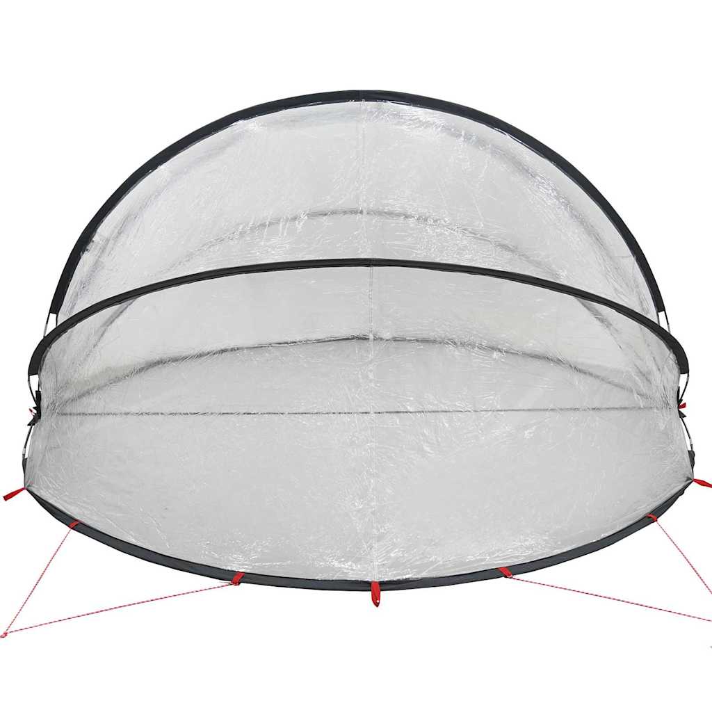vidaXL Kopuła basenowa 336 x 322 x 160 cm PVC przezroczysty