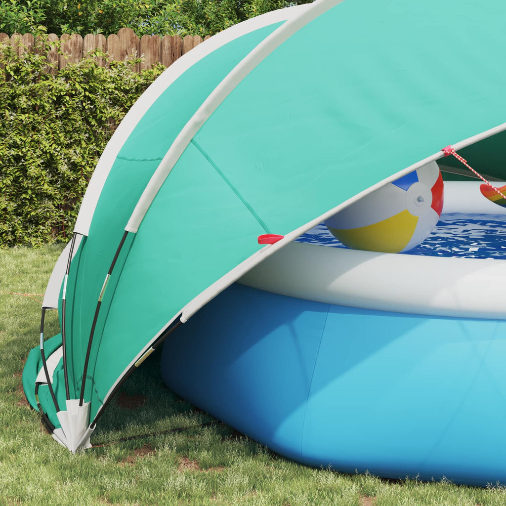 vidaXL Kopuła basenowa 430 x 430 x 210 cm Poliester 185T z powłoką PU