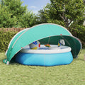 vidaXL Kopuła basenowa 430 x 430 x 210 cm Poliester 185T z powłoką PU