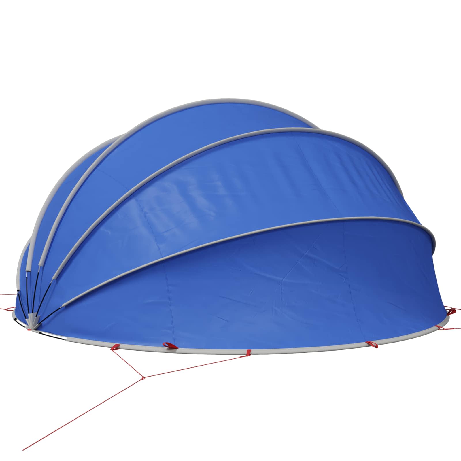 vidaXL Kopuła basenowa 472 x 460 x 229 cm Poliester 185T z powłoką PU