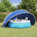 vidaXL Kopuła basenowa 500 x 500 x 236 cm Poliester 185T z powłoką PU