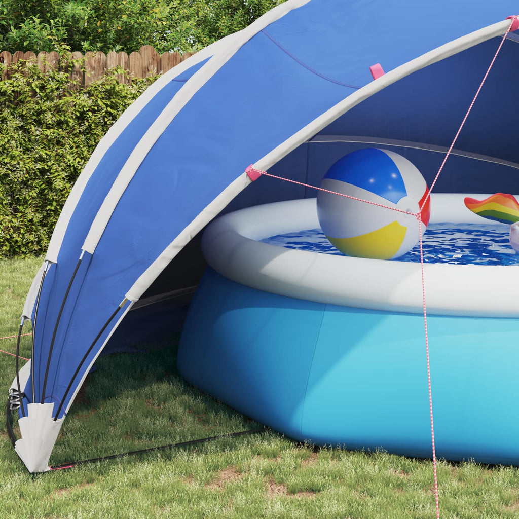 vidaXL Kopuła basenowa 546 x 516 x 250 cm Poliester 185T z powłoką PU