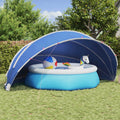 vidaXL Kopuła basenowa 546 x 516 x 250 cm Poliester 185T z powłoką PU
