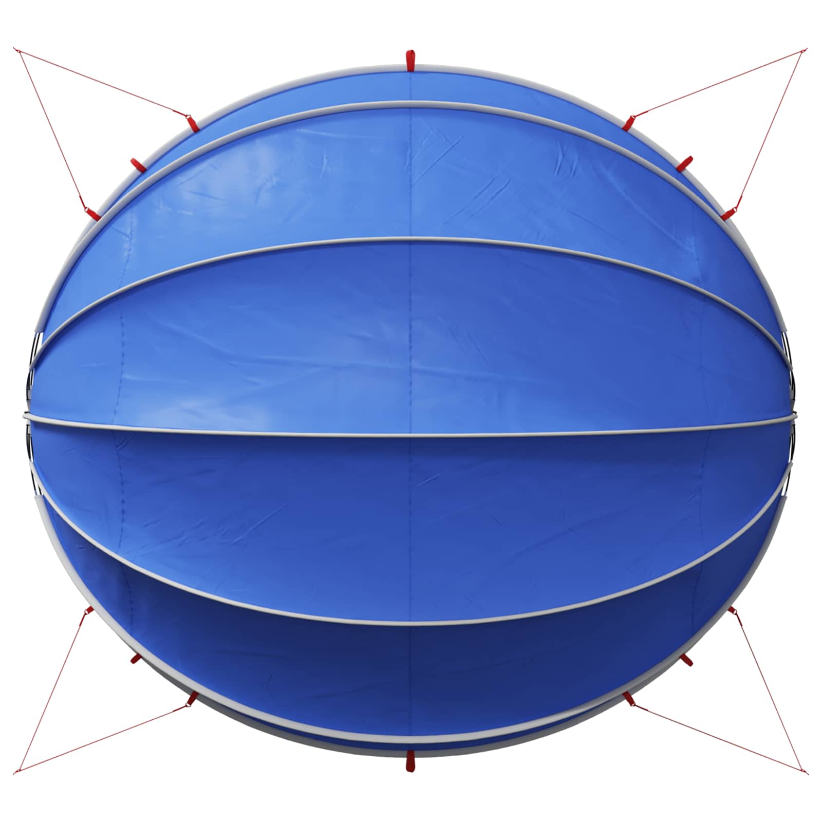vidaXL Kopuła basenowa 546 x 516 x 250 cm Poliester 185T z powłoką PU