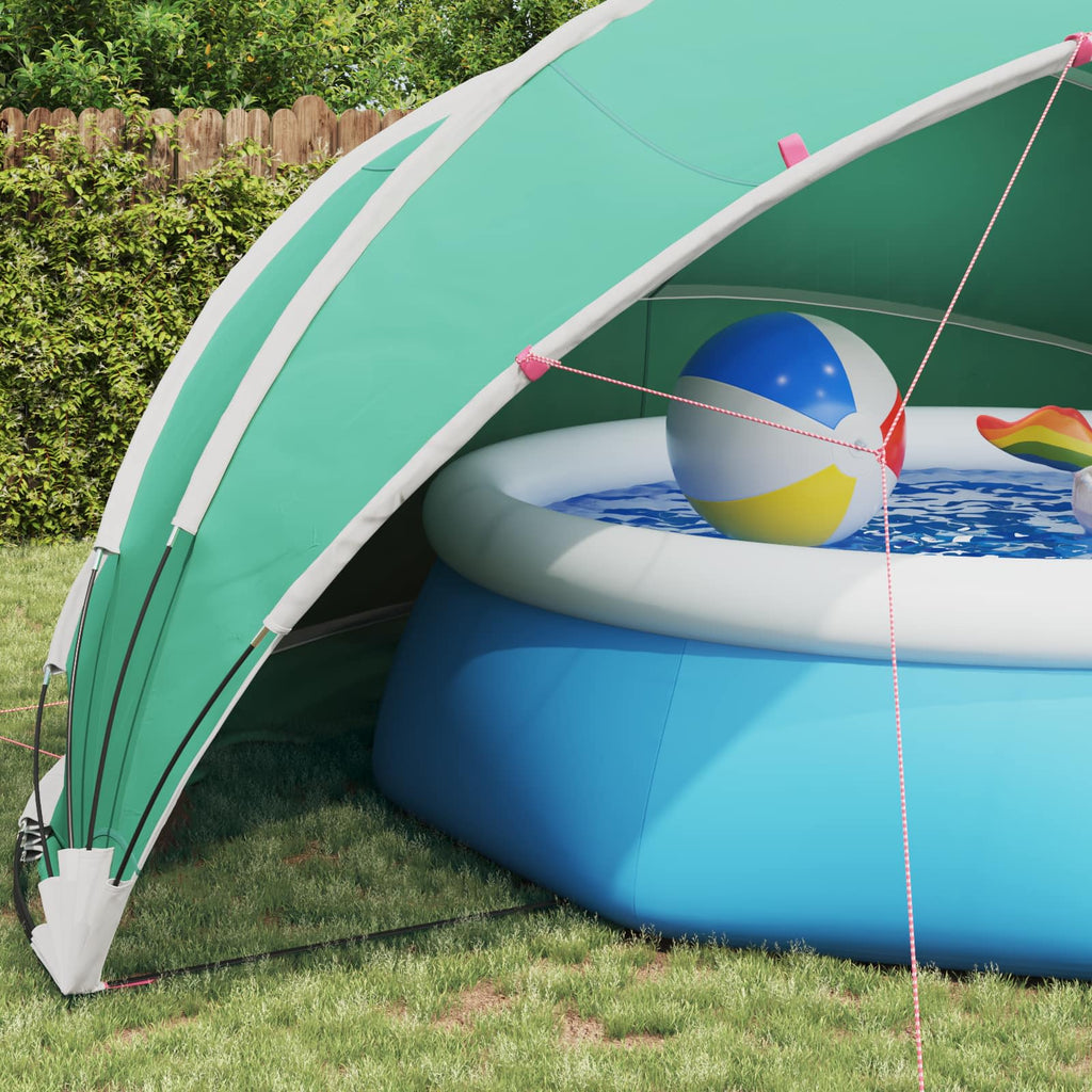 vidaXL Kopuła basenowa 546 x 516 x 250 cm Poliester 185T z powłoką PU