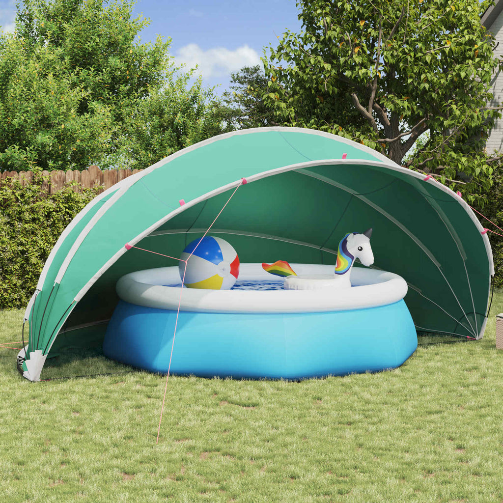 vidaXL Kopuła basenowa 546 x 516 x 250 cm Poliester 185T z powłoką PU