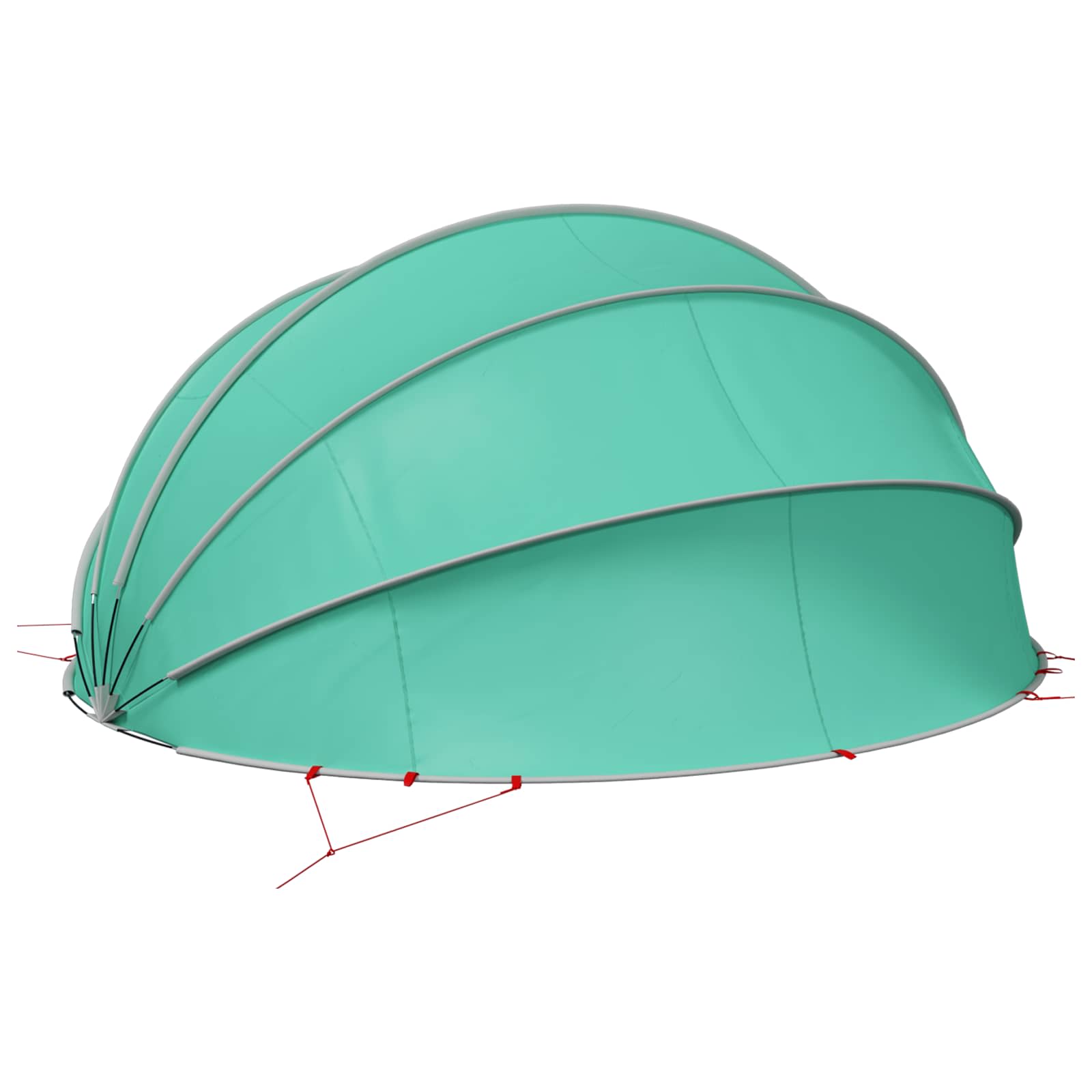 vidaXL Kopuła basenowa 546 x 516 x 250 cm Poliester 185T z powłoką PU