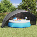 vidaXL Kopuła basenowa 546 x 516 x 250 cm Poliester 185T z powłoką PU