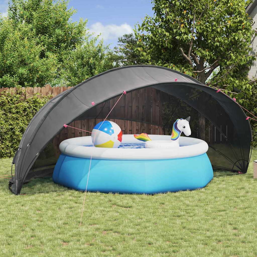 vidaXL Kopuła basenowa 546 x 516 x 250 cm Poliester 185T z powłoką PU