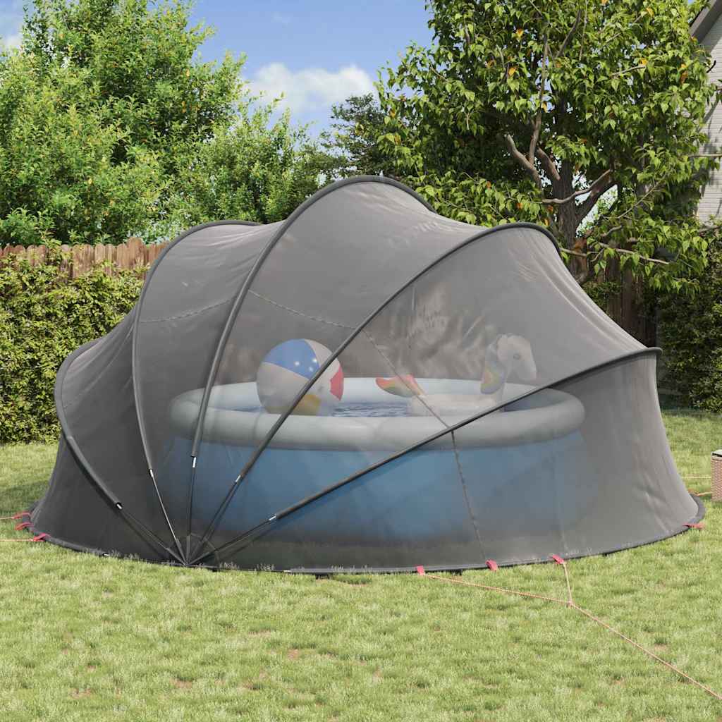 vidaXL Kopuła basenowa 546 x 516 x 250 cm Poliester 185T z powłoką PU