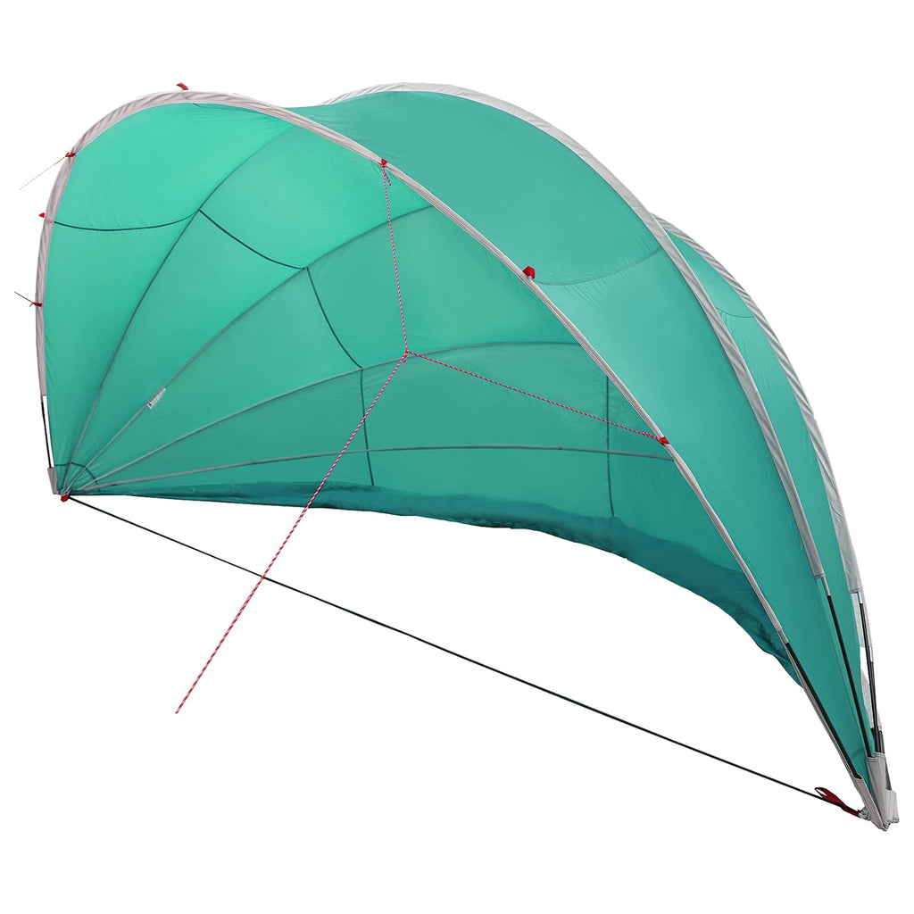 vidaXL Kopuła basenowa 592 x 590 x 275 cm Poliester 185T z powłoką PU
