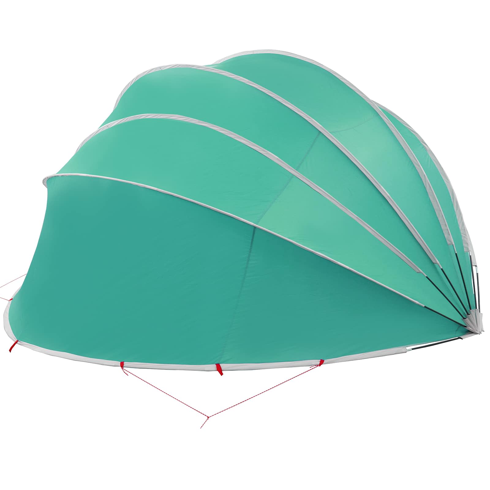 vidaXL Kopuła basenowa 592 x 590 x 275 cm Poliester 185T z powłoką PU