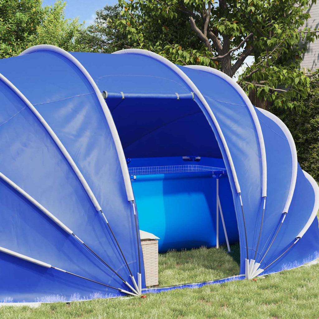 vidaXL Namiot basenowy 538 x 440 x 204 cm Poliester 185T z powłoką PU