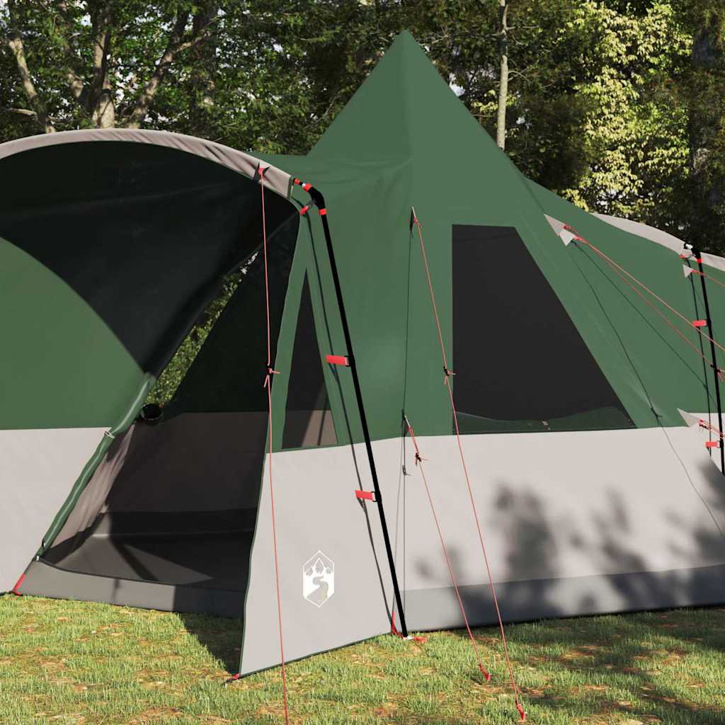 vidaXL Namiot Teepee dla 8 osób z dachem Zielony 720 x 465 x 295 cm