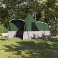 vidaXL Namiot Teepee dla 8 osób z dachem Zielony 720 x 465 x 295 cm
