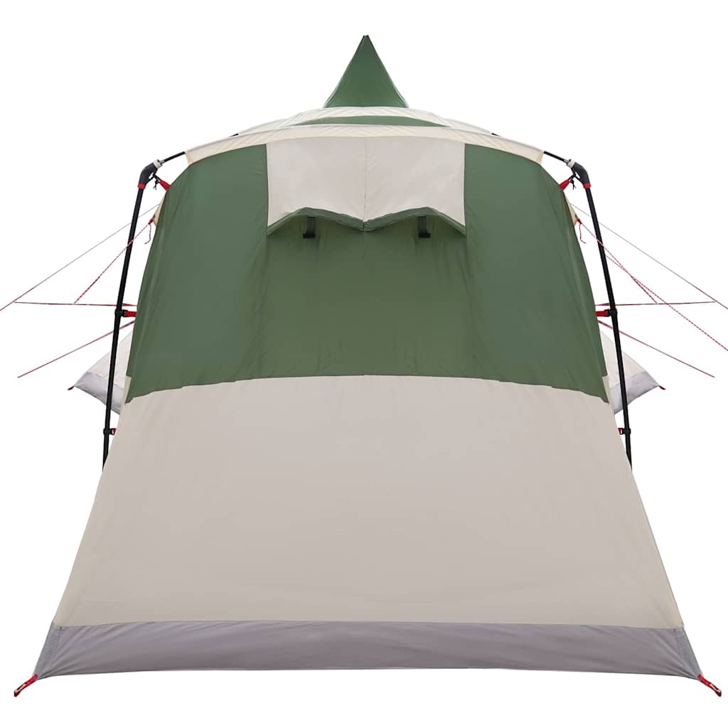 vidaXL Namiot Teepee dla 8 osób z dachem Zielony 720 x 465 x 295 cm