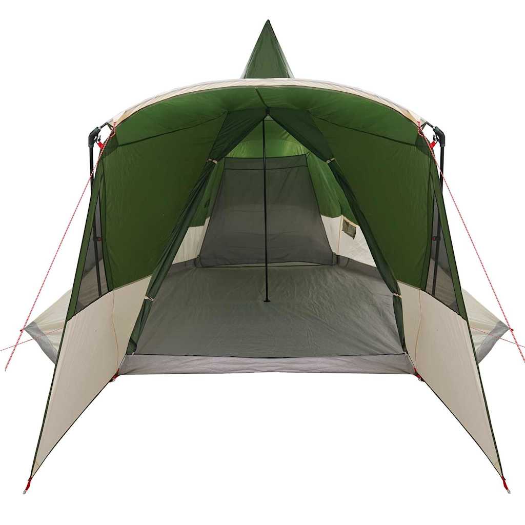 vidaXL Namiot Teepee dla 8 osób z dachem Zielony 720 x 465 x 295 cm