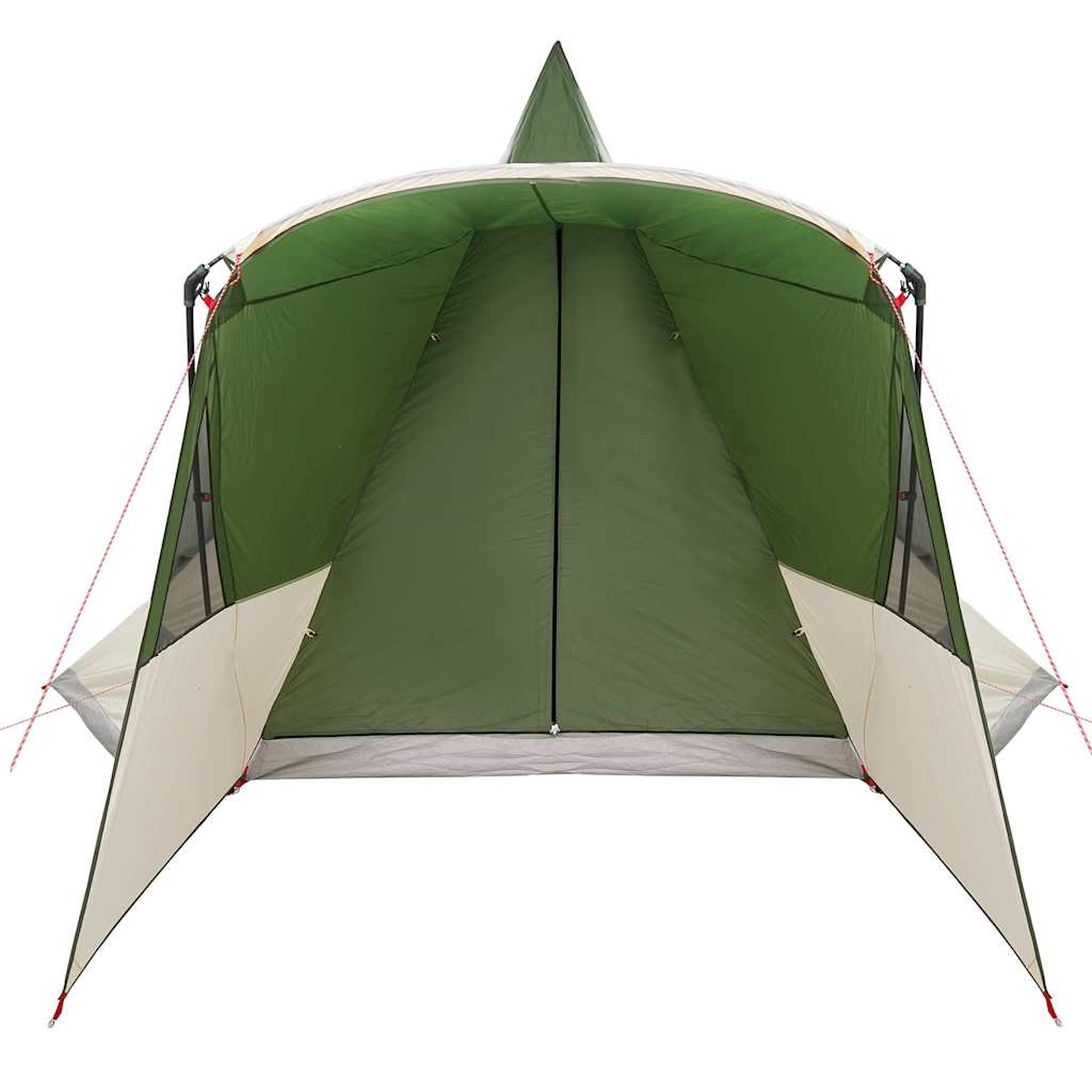vidaXL Namiot Teepee dla 8 osób z dachem Zielony 720 x 465 x 295 cm