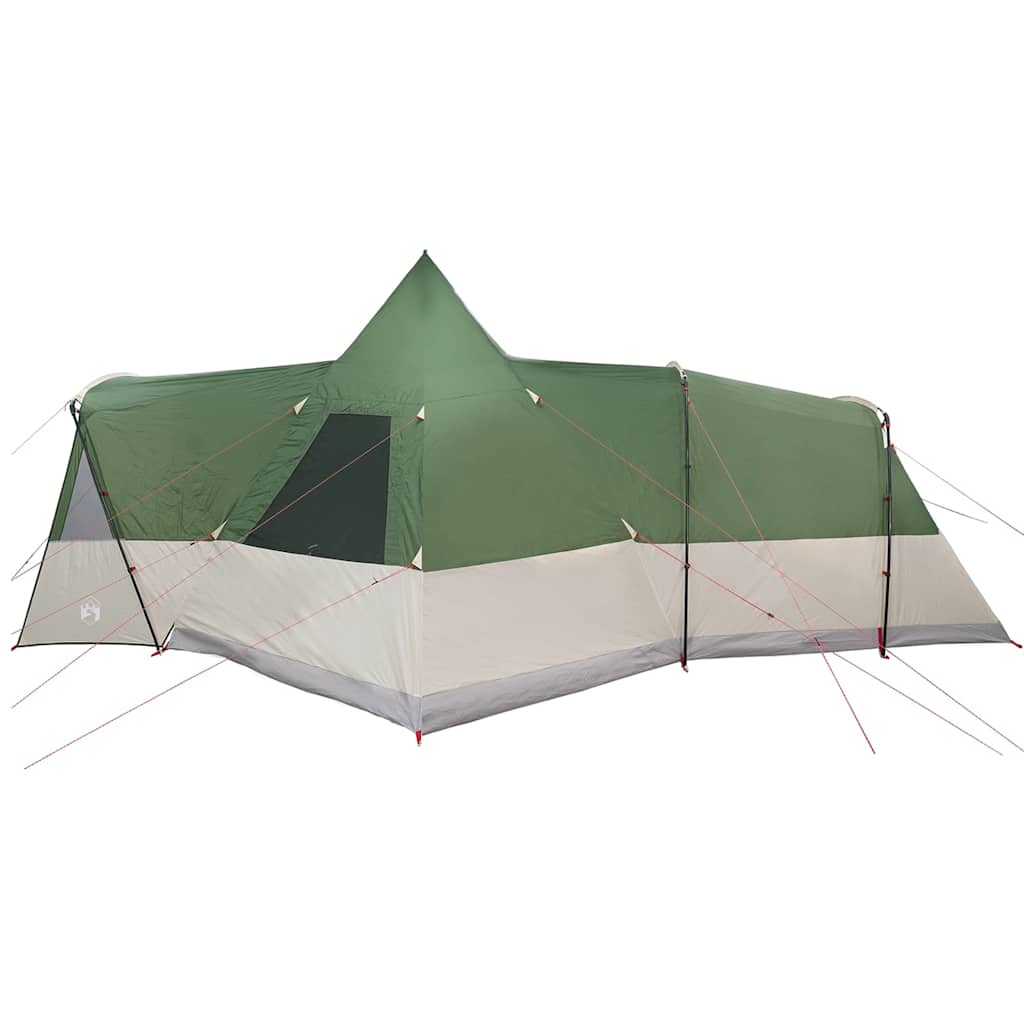 vidaXL Namiot Teepee dla 8 osób z dachem Zielony 720 x 465 x 295 cm