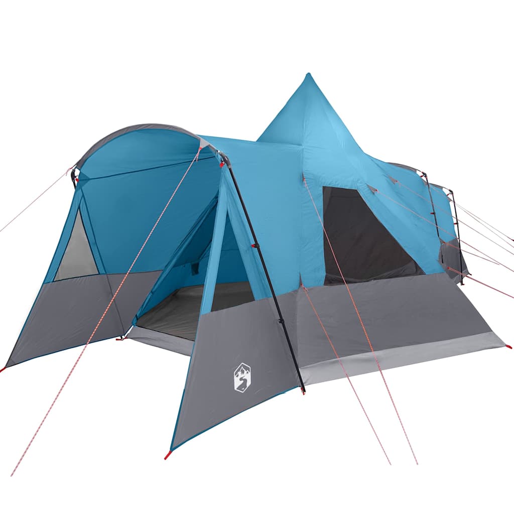 vidaXL Namiot Teepee dla 8 osób z dachem Niebieski 720 x 465 x 295 cm
