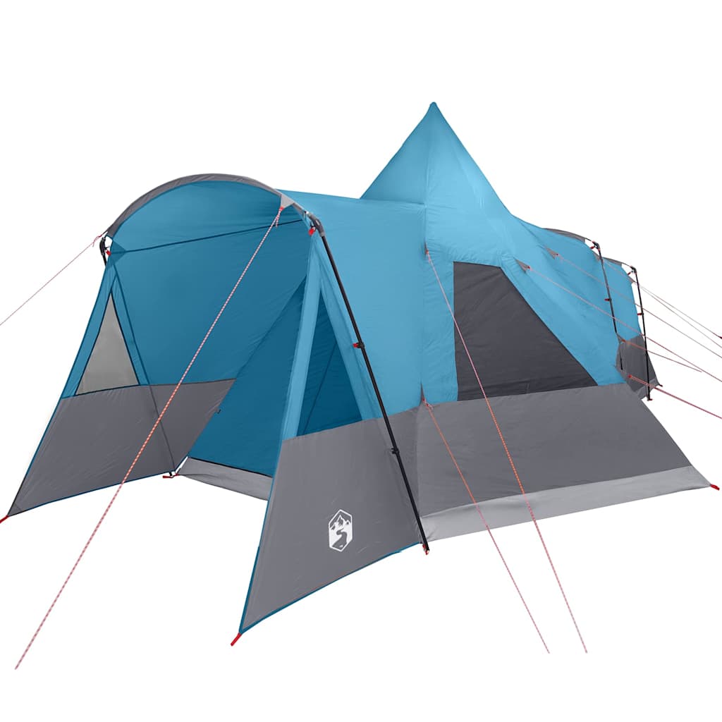 vidaXL Namiot Teepee dla 8 osób z dachem Niebieski 720 x 465 x 295 cm