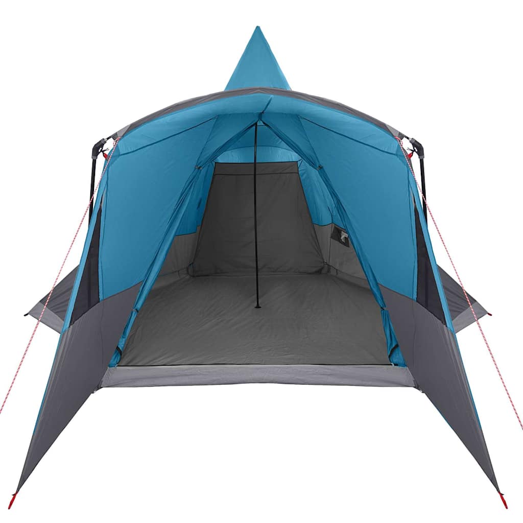 vidaXL Namiot Teepee dla 8 osób z dachem Niebieski 720 x 465 x 295 cm